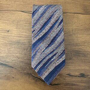 Missoni Cravatte Men's Silk Scarf Blue Striped